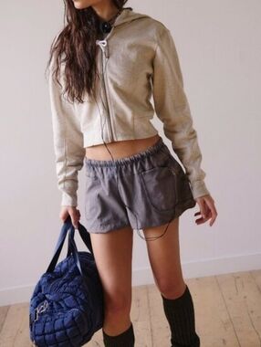 FP Movement by Free People Gunmetal Bubble Shorts